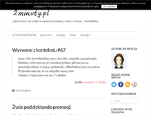 Tablet Screenshot of 2minuty.pl